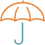 Icon of an umbrella