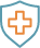 Icon of a shield with a plus sign