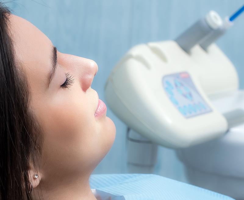 Relaxed patient during sedation dentistry visit