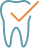 Icon of a tooth with checkmark